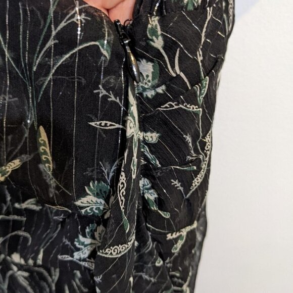 NWT Veronica Beard | Marilyn Cold Shoulder Ruffle Midi Dress - Picture 9 of 13